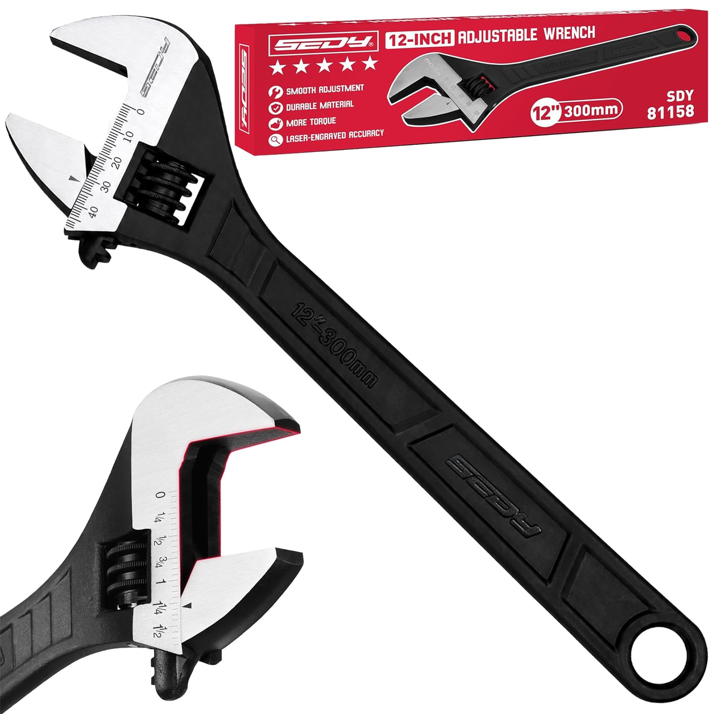 Adjustable Wrench 12" product photo