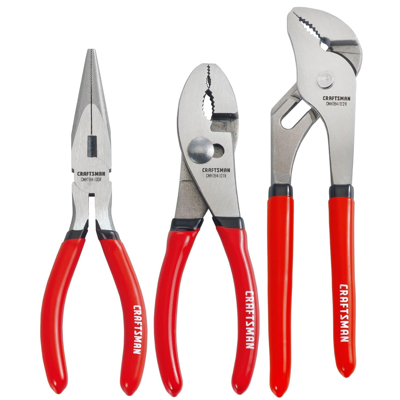 Pliers Set 3-piece 5-piece (adds long nose 8" + slip joint 6") product photo